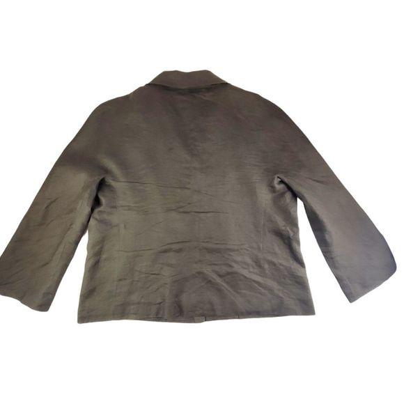 DKNY Donna Karan Y2K 100% Linen Boxy Oversize Top/Blazer - Picture 2 of 9